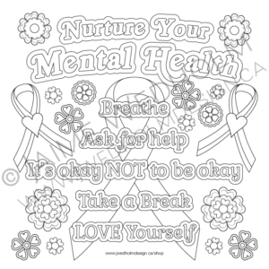 Nurture-Your-Mental-Health-Colouring-Page